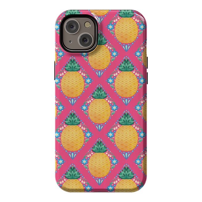 iPhone 14 Plus StrongFit Bright Pineapple by Noonday Design