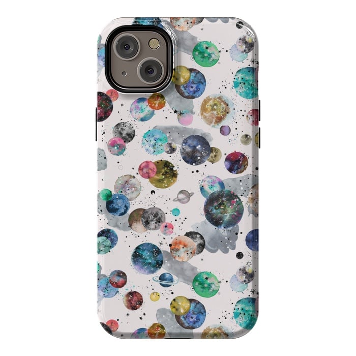 iPhone 14 Plus StrongFit Space Planets by Ninola Design