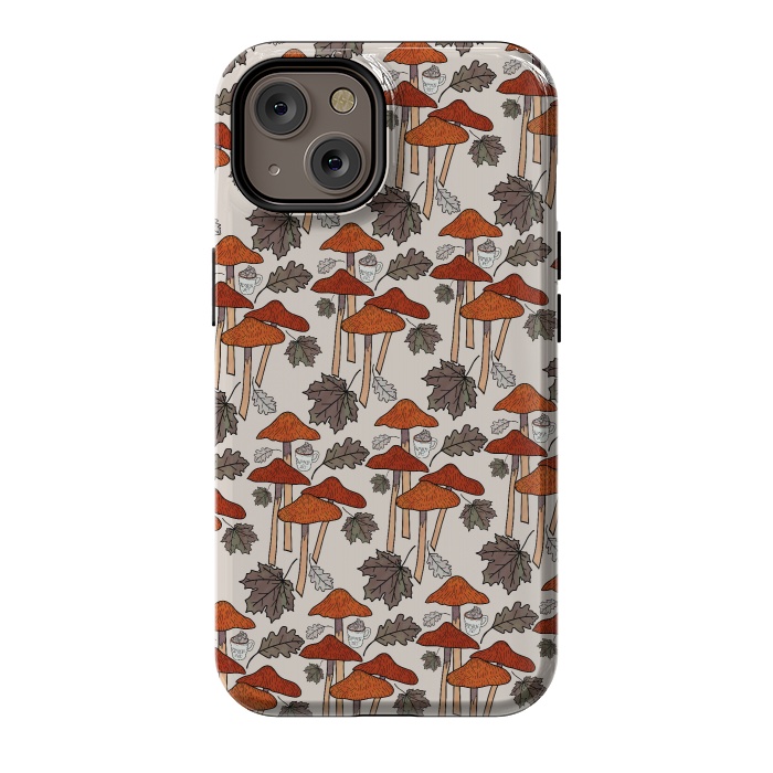 iPhone 14 StrongFit Autumn Mushrooms  by Steve Wade (Swade)