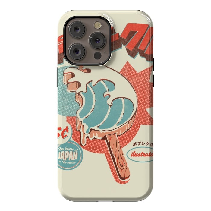 iPhone 14 Pro max StrongFit Great Wave Ice Pop by Ilustrata