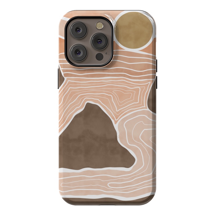 iPhone 14 Pro max StrongFit Orange desert dunes by Mmartabc