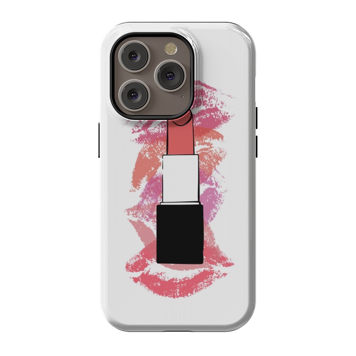 iPhone 14 Pro StrongFit Lipstick Kisses by Martina
