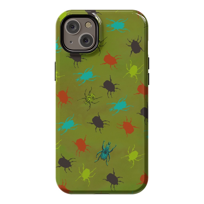 iPhone 14 Plus StrongFit Beetles & Bugs by Lotti Brown