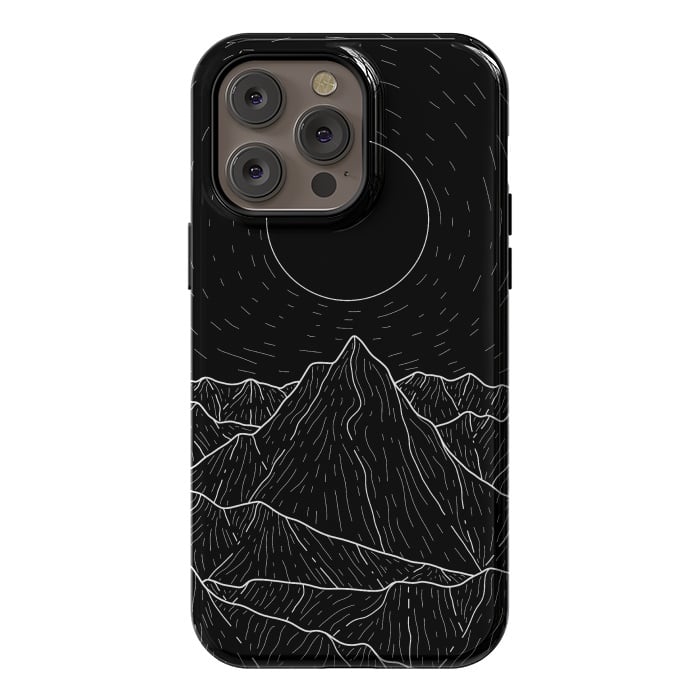 iPhone 14 Pro max StrongFit A dark mountain view by Steve Wade (Swade)