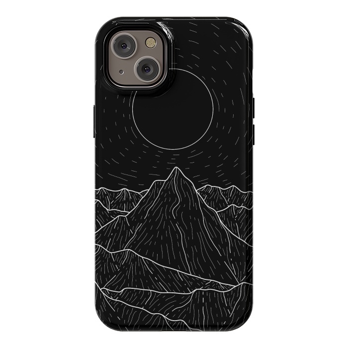 iPhone 14 Plus StrongFit A dark mountain view by Steve Wade (Swade)