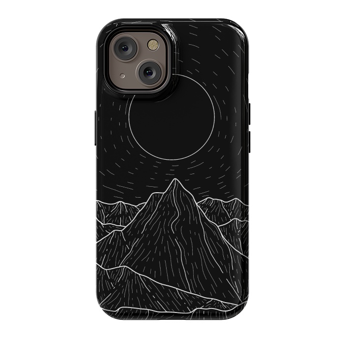 iPhone 14 StrongFit A dark mountain view by Steve Wade (Swade)