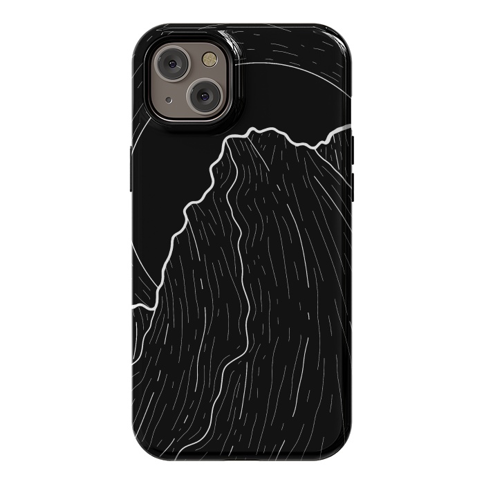 iPhone 14 Plus StrongFit A dark mountain wave by Steve Wade (Swade)