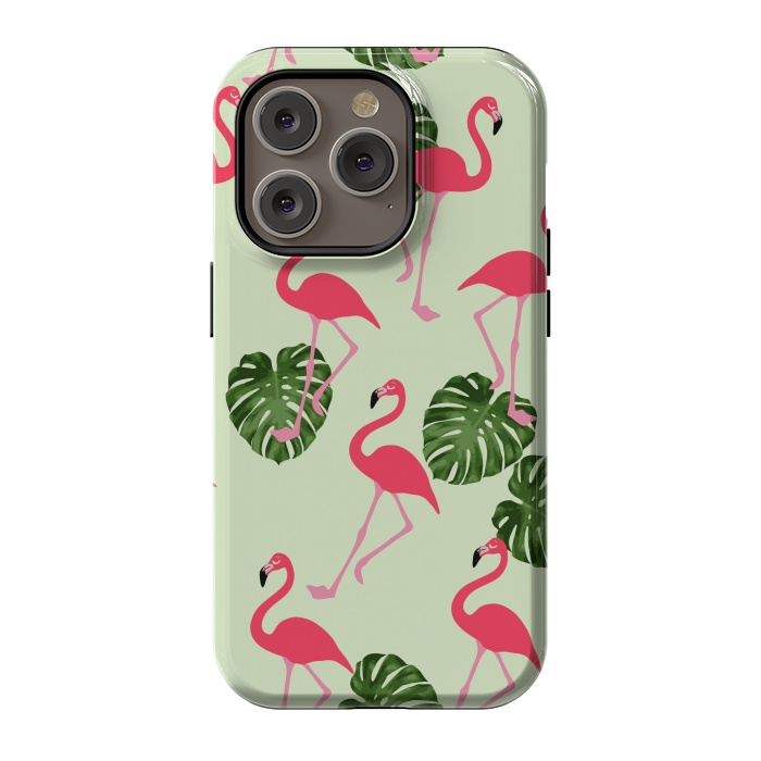 iPhone 14 Pro StrongFit Flamingos  by Winston
