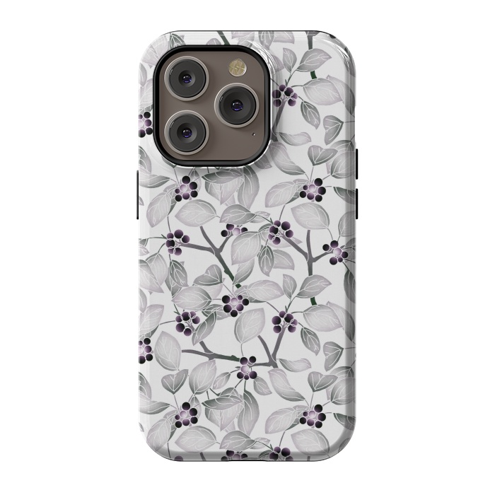 iPhone 14 Pro StrongFit Pale flowers  by Winston