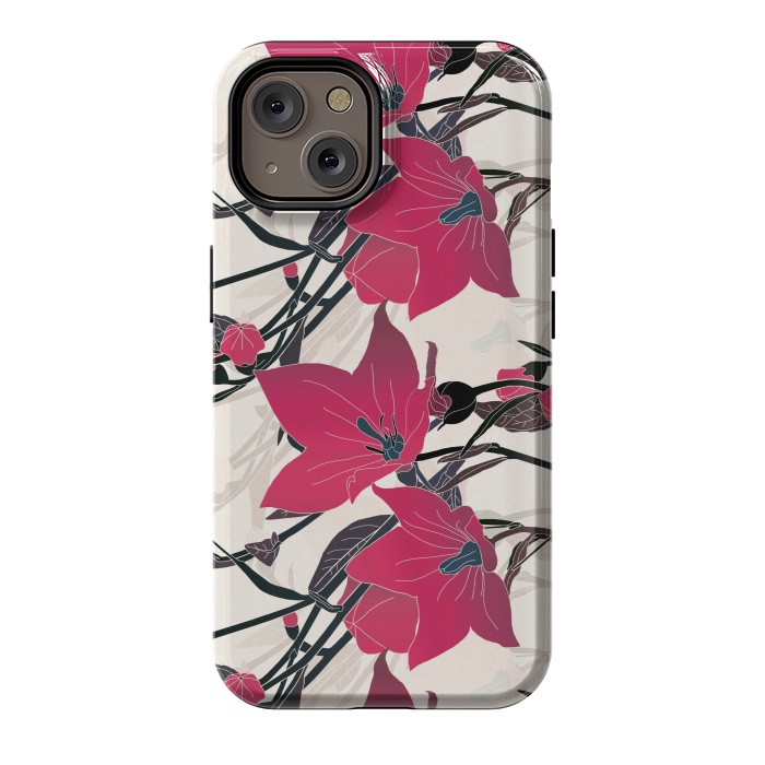 iPhone 14 StrongFit Red flowers 2 by Winston