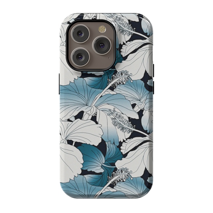 iPhone 14 Pro StrongFit White hibiscus  by Winston