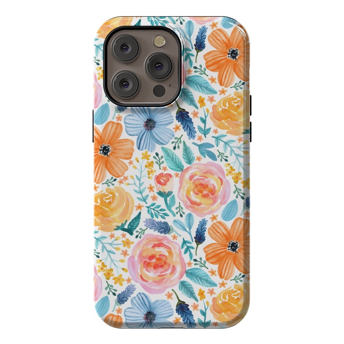 iPhone 14 Pro max StrongFit Bold Blooms by Tangerine-Tane