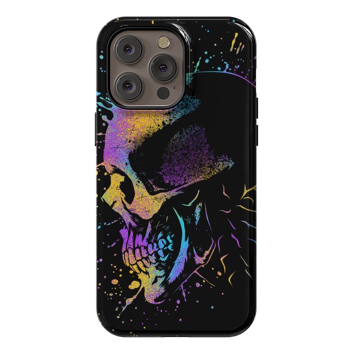 iPhone 14 Pro max StrongFit Skull Colorful Artistic by Alberto