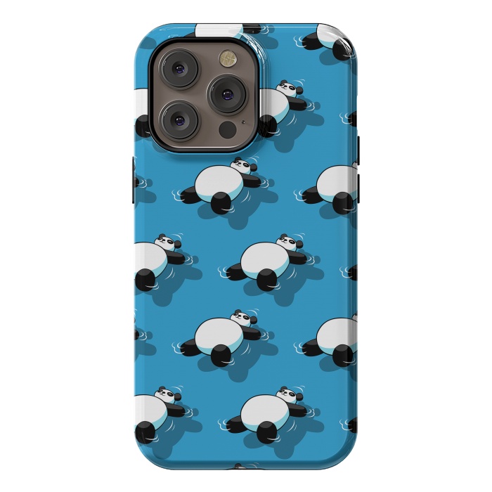 iPhone 14 Pro max StrongFit Panda sleeping in the sea by Alberto