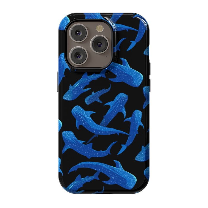 iPhone 14 Pro StrongFit Shark Whales by Alberto