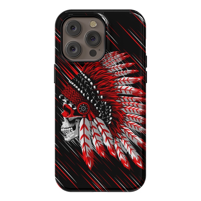 iPhone 14 Pro max StrongFit Indian Skull by Alberto