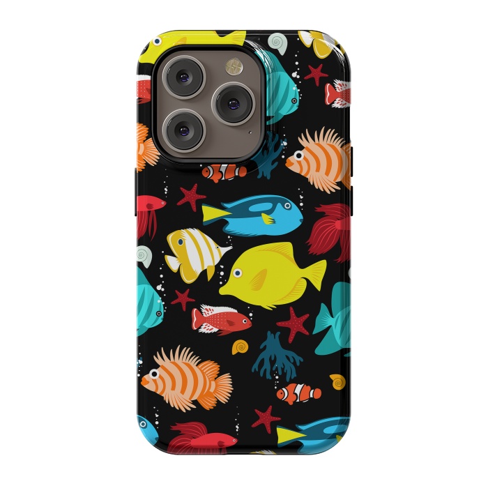 iPhone 14 Pro StrongFit Tropical aquarium by Alberto