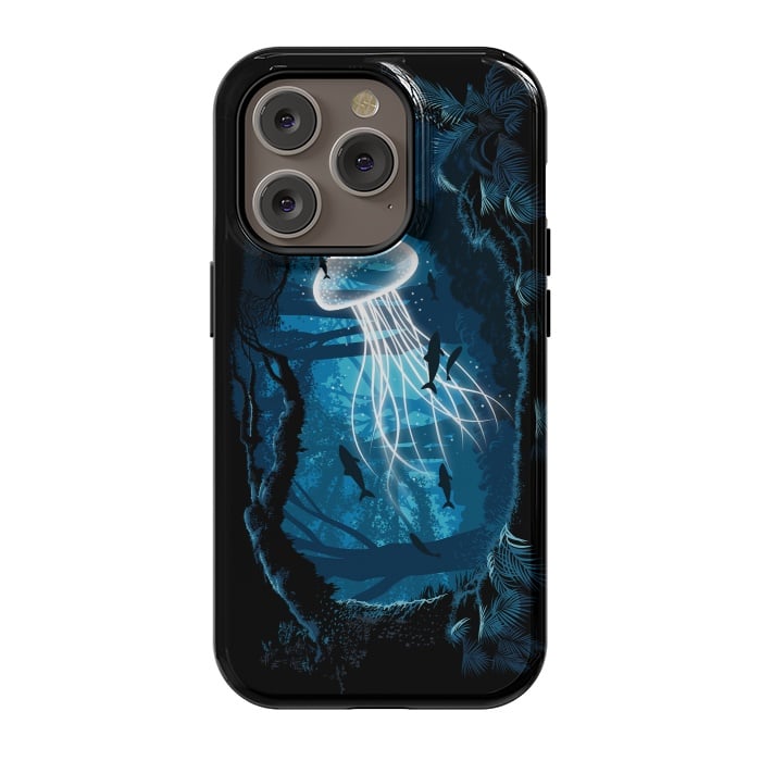 iPhone 14 Pro StrongFit Jelly Fish Forest by Alberto