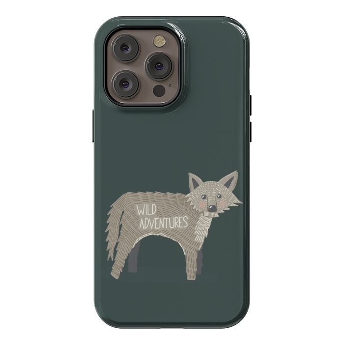 iPhone 14 Pro max StrongFit Wild Adventures Wolf  by Edith May