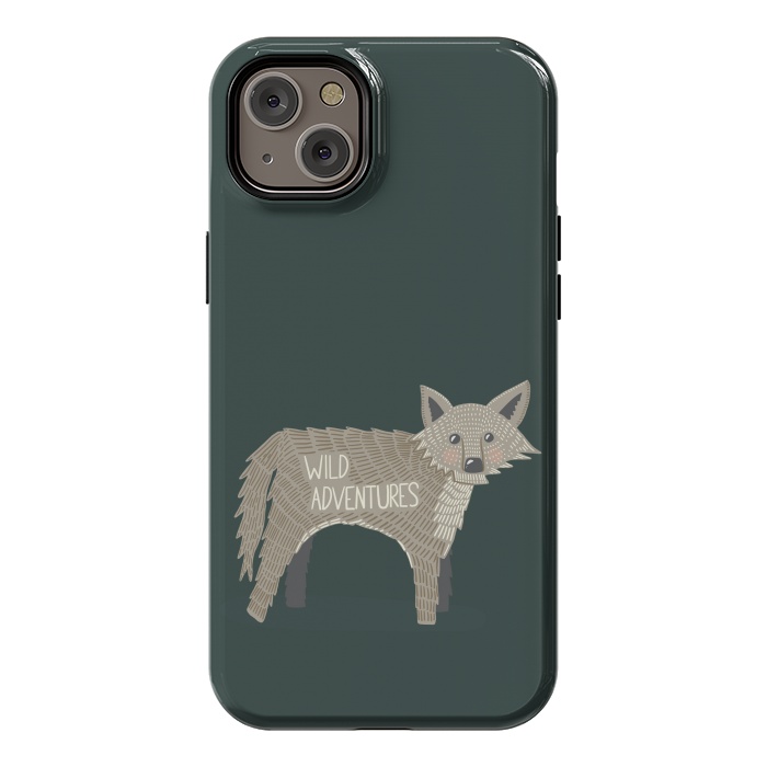 iPhone 14 Plus StrongFit Wild Adventures Wolf  by Edith May