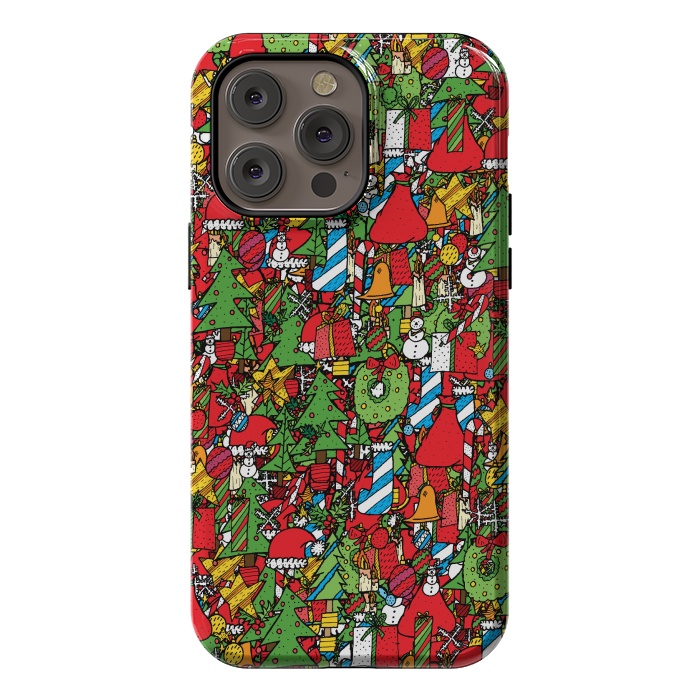 iPhone 14 Pro max StrongFit The festive pattern by Steve Wade (Swade)