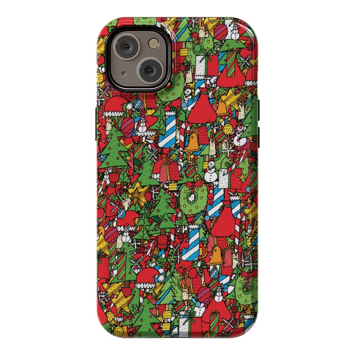 iPhone 14 Plus StrongFit The festive pattern by Steve Wade (Swade)
