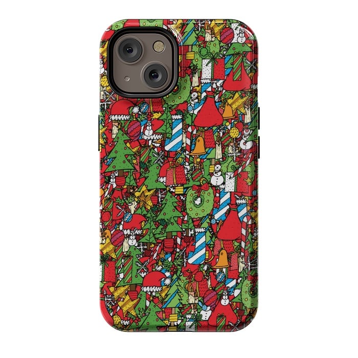 iPhone 14 StrongFit The festive pattern by Steve Wade (Swade)