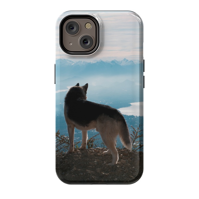 iPhone 14 StrongFit Wanderlust dog by Laura Nagel