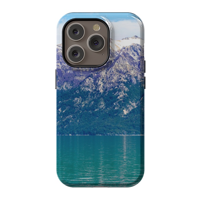 iPhone 14 Pro StrongFit Purple mountains by Laura Nagel