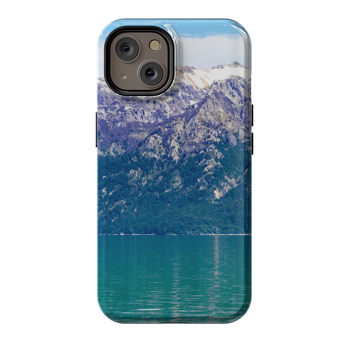 iPhone 14 StrongFit Purple mountains by Laura Nagel