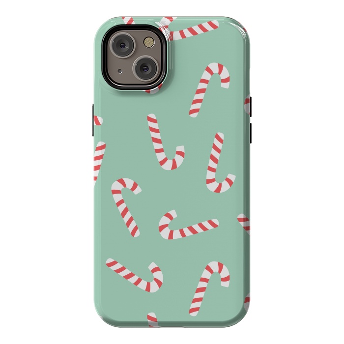 iPhone 14 Plus StrongFit Candy Cane 01 by Jelena Obradovic