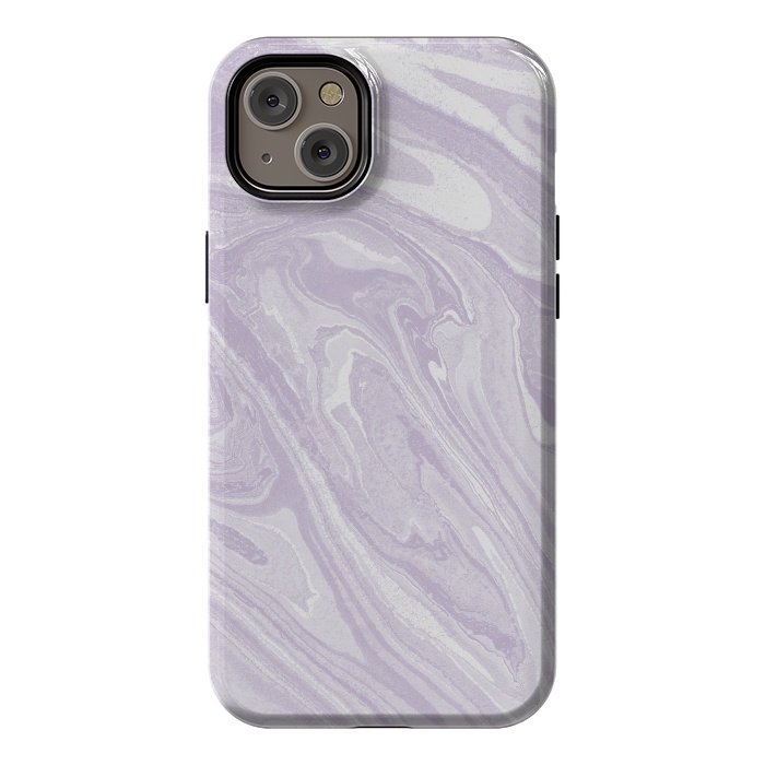 iPhone 14 Plus StrongFit Pastel Purple lavender liquid marble by Oana 