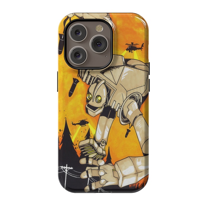 iPhone 14 Pro StrongFit The Iron Giant by Varo Lojo