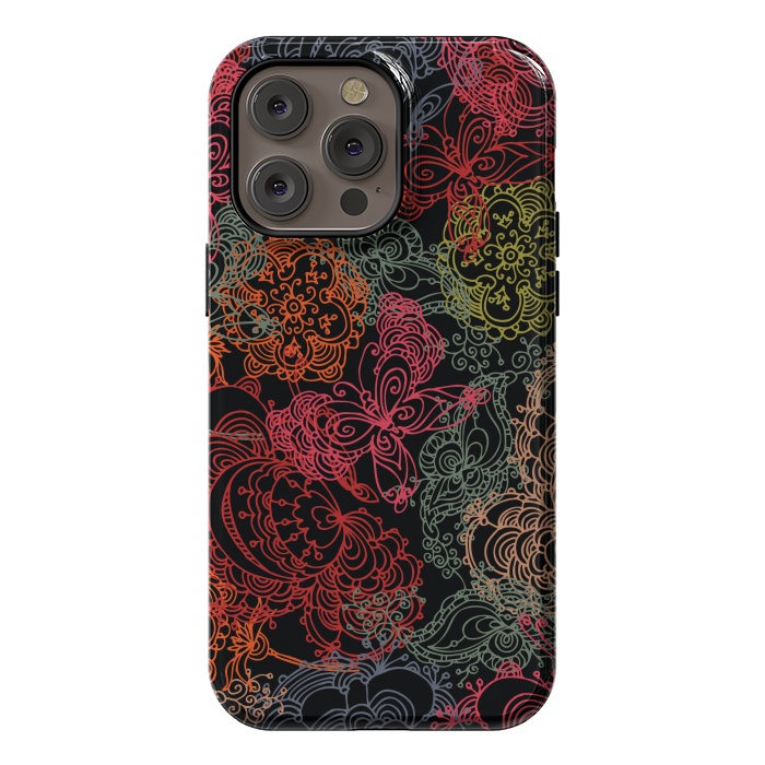 iPhone 14 Pro max StrongFit pretty butterfly pattern by MALLIKA