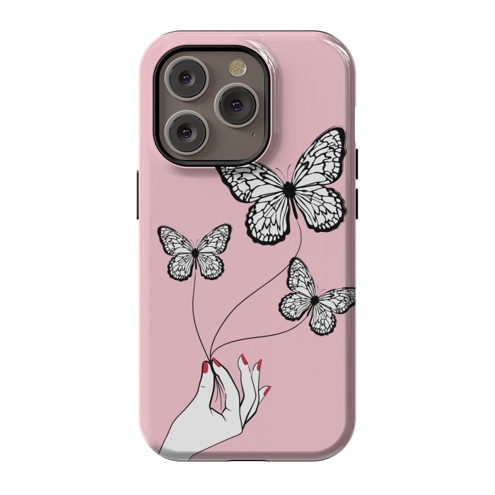 iPhone 14 Pro StrongFit Butterfly Game by Martina