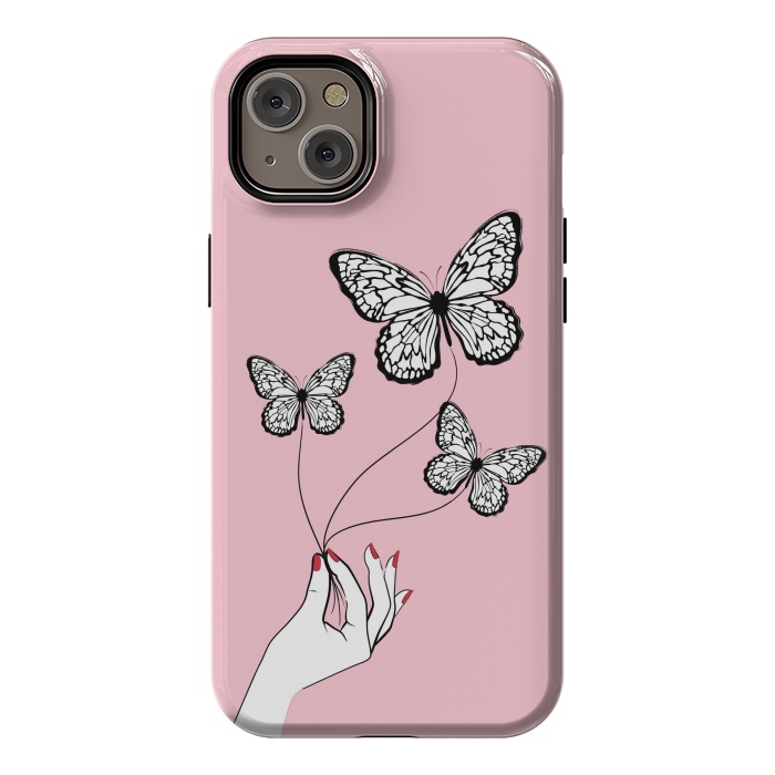 iPhone 14 Plus StrongFit Butterfly Game by Martina