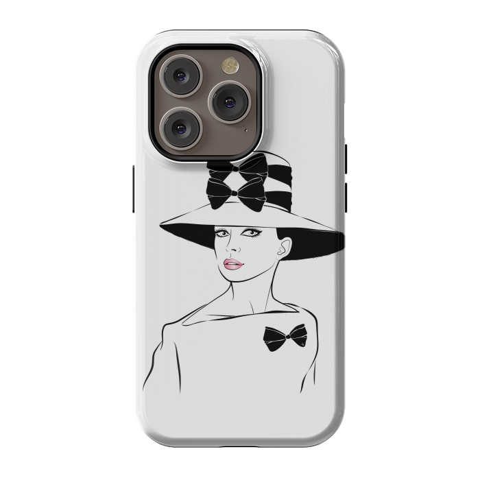 iPhone 14 Pro StrongFit Elegant Lady Audrey by Martina