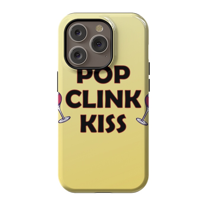 iPhone 14 Pro StrongFit pop clink kiss by MALLIKA