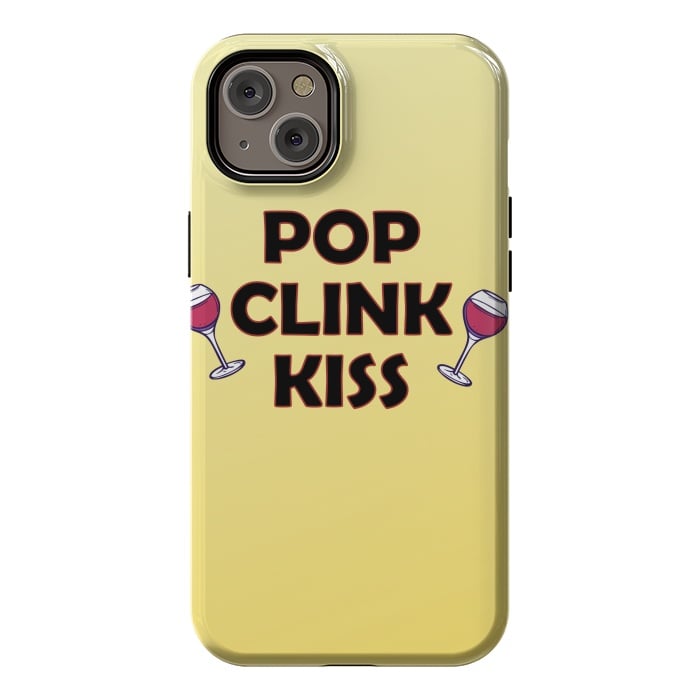 iPhone 14 Plus StrongFit pop clink kiss by MALLIKA
