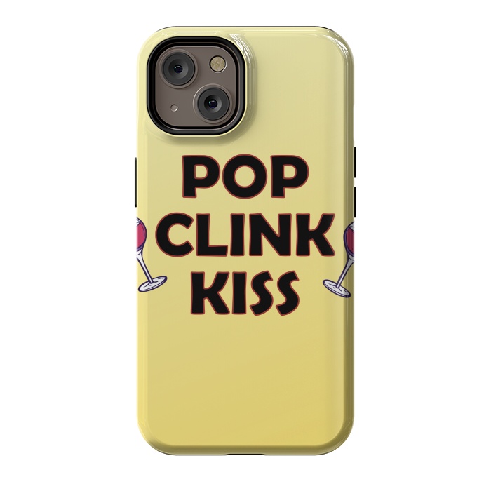 iPhone 14 StrongFit pop clink kiss by MALLIKA