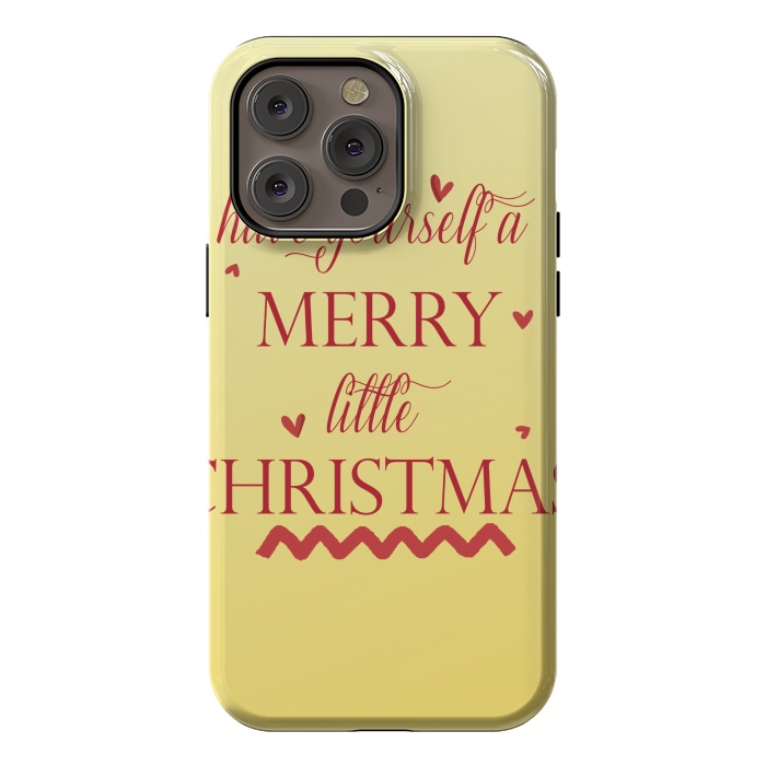 iPhone 14 Pro max StrongFit merry little christmas by MALLIKA