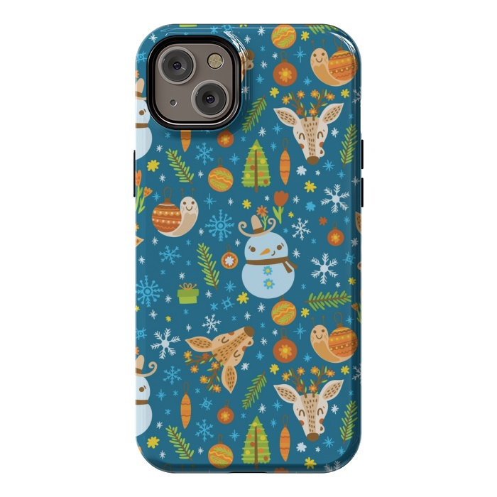 iPhone 14 Plus StrongFit snowman is love by MALLIKA