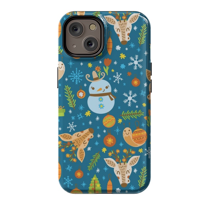 iPhone 14 StrongFit snowman is love by MALLIKA