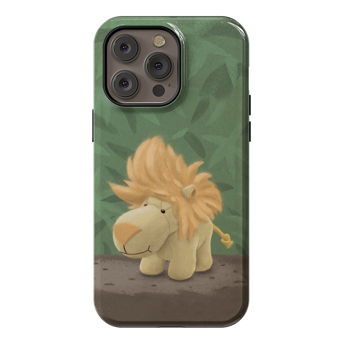 iPhone 14 Pro max StrongFit Cute lion by Laura Nagel