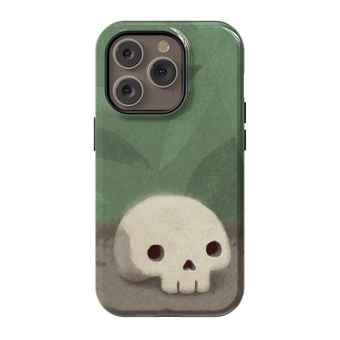 iPhone 14 Pro StrongFit Jungle skull by Laura Nagel