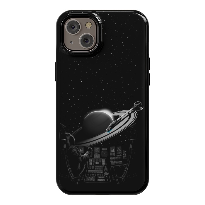 iPhone 14 Plus StrongFit Saturn Astronaut Music by Alberto