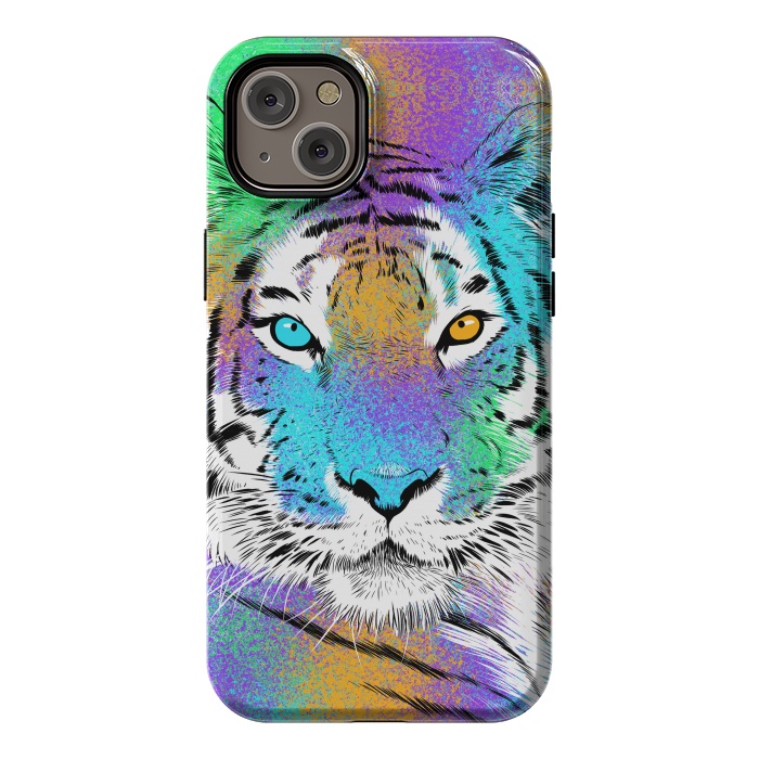 iPhone 14 Plus StrongFit Tiger Colorful by Alberto