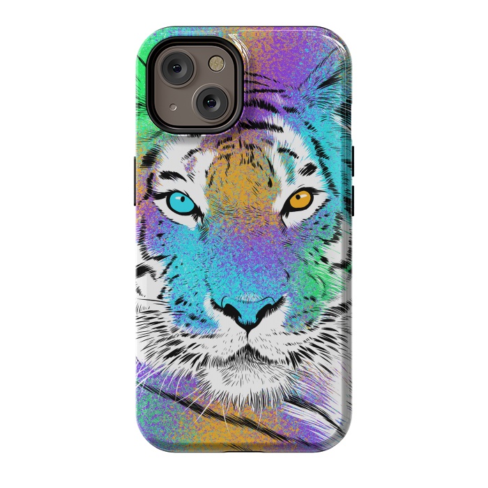 iPhone 14 StrongFit Tiger Colorful by Alberto