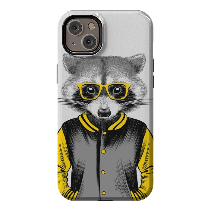 iPhone 14 Plus StrongFit Raccoon School by Alberto