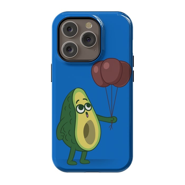 iPhone 14 Pro StrongFit Three avocado balloons by Alberto